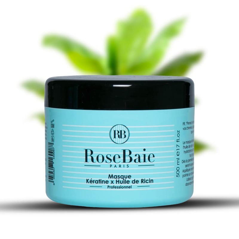 Maske Keratin Rizinusöl Rosebaie 500 ml