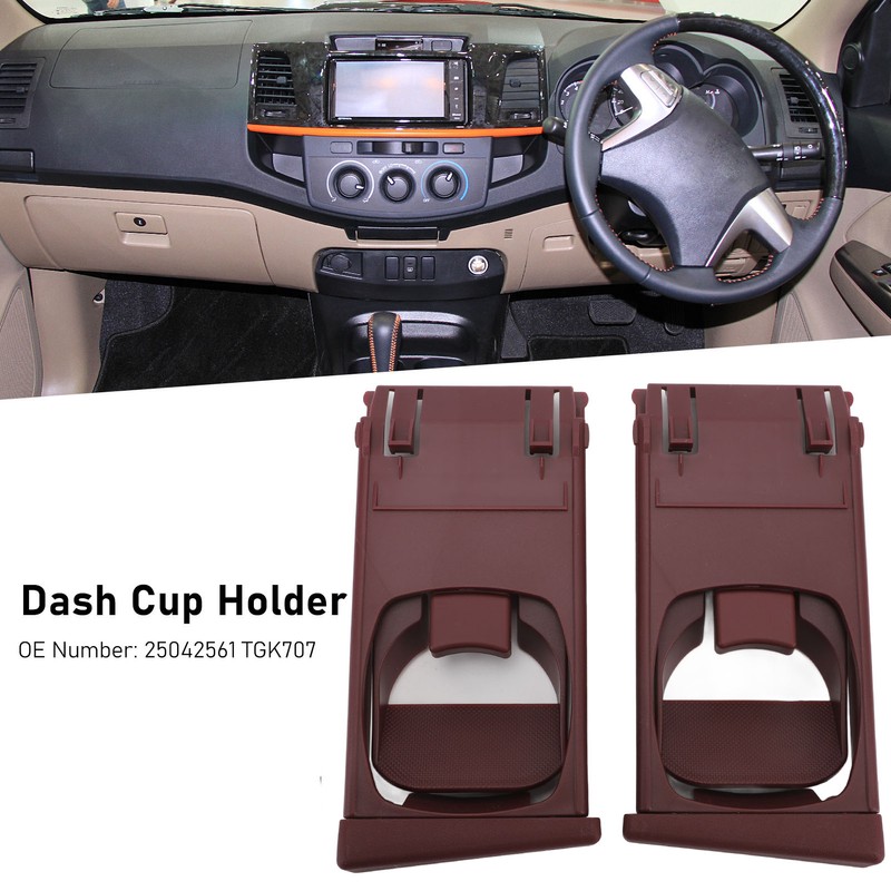 2Pcs Dashboard Cup Holder 25042561‑TGK707 Versatile Stylish Look Dash Cup