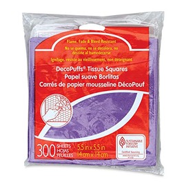 Pacon Decopuffs - 5-1/2'' x 5-1/2'', Purple, 300 Sheets