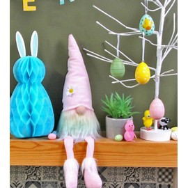 Easter White Twig Birch Table 59cm Tree Easter Eggs Party Hanging Decorations (6Pcs Easter Eggs Only)