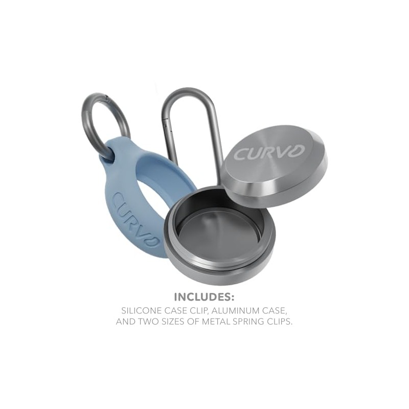 CURVD Premium Waterproof Keychain Pill Case for Travel Essentials