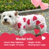 KYEESE Dogs Sweaters Red Heart with Leash Hole,XS