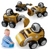 Plaitaoai Press and Go Car Toys for Toddlers 1-3, Baby