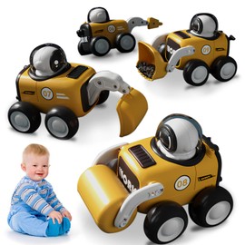 Plaitaoai Press and Go Car Toys for Toddlers 1-3, Baby Racing Cars, Infant Play Vehicle Set, Baby Push Go Friction Car Toys for 6-9-12-18 Months, 1st Birthday Gifts for 1-2 Years Old Boys