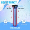 20 x 2.5-Inches Transparent Slim Whole House Water Filter Purifier
