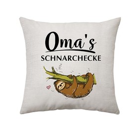 Aconesong Cushion Cover with Saying - Grandma's Snoring Corner - Gift for Birthday, Christmas, Mother's Day for Grandmother, Women - Best Grandma Decoration