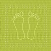 Kleine Wolke "Foot Bathtub Liner, Green, 36 x 72 cm