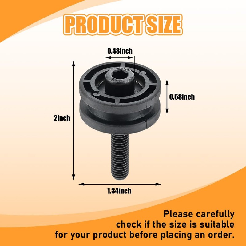 6PCS 305784005 305784001 Tile Saw Roller Assembly Compatible with Ryobi