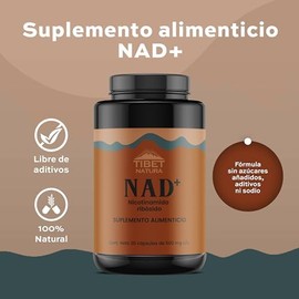 NAD Nicotinamida Ribósido - 30 Cápsulas de 500 mg cu - Suplemento Alimenticio - Apoya el Rendimiento Celular y Energía - Sin Gluten - Suministro para