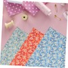 TEHAUX 3sheets Fabric for Quilting and Crafting Patchwork Fabric and