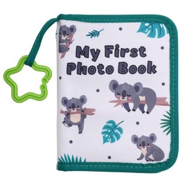 Baby Photo Albums, Soft Polyester Baby Album Photo Book Holds 17pcs 4X6" Pictures with Hook Colourful My First Family Photo Album Baby Memory Book for Newborn Toddler Kids(Koala)