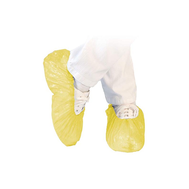 Disposable Overshoes 40 Microns, Green/Yellow/Red – 100 Pieces