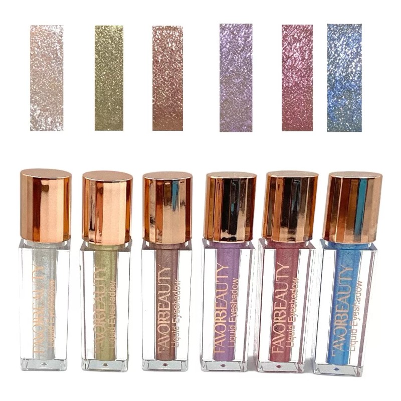 Favorbeauty 1 Pz Sombra De Ojos Liquida Brillosas