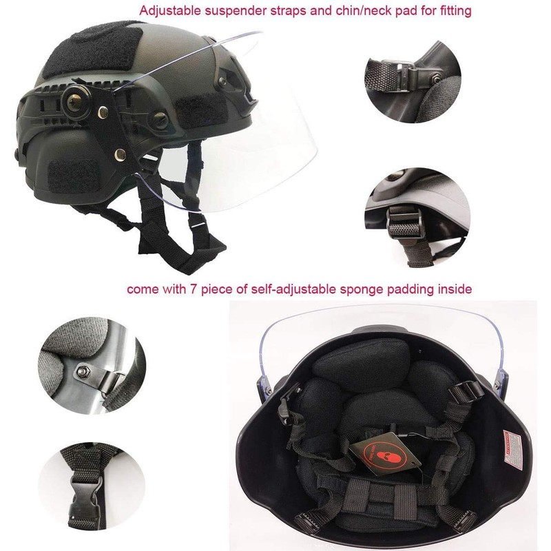 Airsoft Tactical Protective Helmet, Mich 2000 Action Version Tactical Helmet