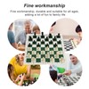 Portable Chess Checkers Set for Kids Adults Folding Roll Up