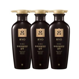 려 진생보 샴푸 두피모발영양 400ml 3개 Ryo Ginseng Fortifying Shampoo Scalp and Hair Nourishment 400ml (Pack of 3)