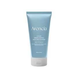 ARENCIA Hyssop Sebum Control Rice Cake Cleanser, 5.29 oz, AHA Tea Tree Face Wash for Oily Combination Skin