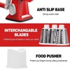 Cheese Grater Cheese Shredder with 3 Interchangeable Blades, Rotary Cheese