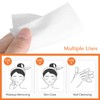 Healeved 200pcs Non Woven Makeup Remover Sponge Used for Aid