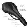 ALLURE 2.0 WOMENS LUX-ALLOY SADDLE Black/Black