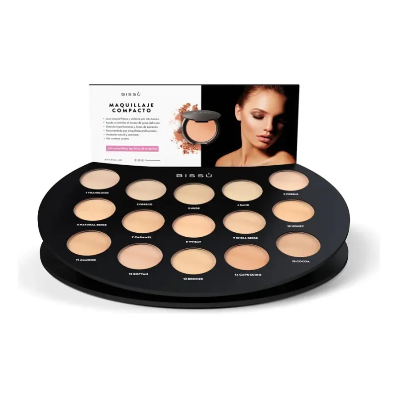 Bissu Maquillaje Compacto Para Rostro Polvo Bissu