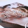 TseenYi Flower Crystal Hair Barrette Clip Rhinestone Wedding Hair Clip