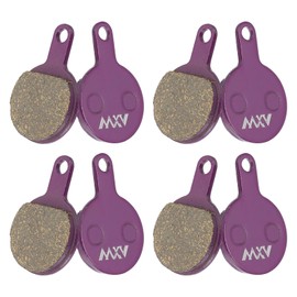 sourcing map 4set Disc Brake Pad 0.89" x 1.33" Semi-Metallic Resin Bike Brake Pads for BB7 M355 M446 M640 Mountain Road Bikes, Purple