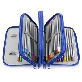 ToWinle pencil case, pencil bag, 72-slot pencil case, super large capacity, student stationary case, coloured pencil holder, case, pencil case