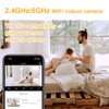 ANTELA WLAN 1080P IP Camera, Indoor Surveillance Camera with 355°/90°