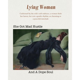 Miss Adola Aesthetic Heavy Canvas Tote Bag with Pocket for Women, Vintage Oil Painting Design Casual Sturdy Retro Artistic Cloth Cotton Gusseted Totes Bag with Pattern for Vacation, Shopping, Gym