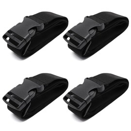 GDFYMI Adjustable Straps with Buckles, Utility Nylon Luggage Connector Straps Backpack Straps Black 4pcs, 1.18" X 40"