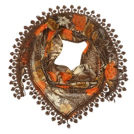 prinfantasy Triangular Scarf, High-Quality Scarves for Women and Girls, Neck Scarf and Women's Scarf, De144004