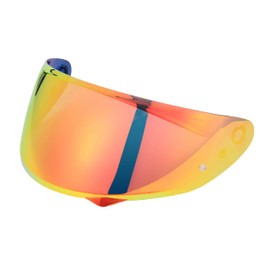 Soman HJ-34P Visor, Tinted HJ-34P Shield Replacement Compatible with C10 UV Protection (Smoke Revo Red)