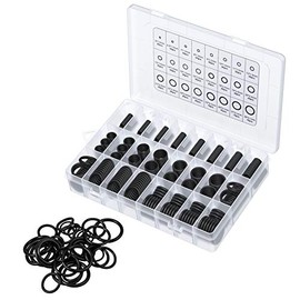 AUTOUTLET 800 PCS Sealing Rings Set O Rings Assortment in 24 Sizes, Nitrile Rubber Sealing Rings Rubber Sealing Rubber Rings with Diameter 6-28mm, Rubber Sealing Rings for Repair Cars Vehicle Plumbing