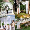 8 Panels Wedding Arch Draping Fabric 28" x 20Ft Wedding