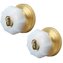 Enjoy Cover | 2 Pack Upgraded Ergonomic Design Door Knob Cover Grips, Non-Slip, Arthritis and Senior Living Aids, Universal Size (Clear)