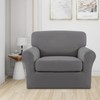 Easy-Going 2 Pieces Microfiber Stretch Chair Slipcover – Spandex Soft