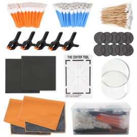 LUVCOSY 223 Pcs Trading Card Care Cleaning Kit, Sports Card Care Flattening Kit with Card Grading Centering Tool for TCG PSA Rated Sports Cards Collectors to Repair and Grade Card.