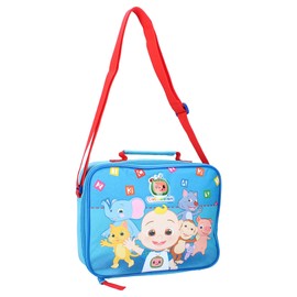 Cocomelon Children's Kids Character Insulated Reusable Lunch Bag with Red Handle