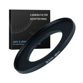 30.5mm to 49mm Step up Ring Filter Adapter Metal Ring Step up Rings Adapter Filter Compatible with All 49mm UV,CPL,ND,Lens Hood,Threaded Lens ect (30.5mm to 49mm)