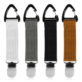 Lotsdonxia 4pcs Hat Clips for Travel On Bag, Portable, Hands-Free Quick Access, Beach Hats, Baseball Caps for Outdoor Accessory, Backpacks, Luggage Bags, Handbags, Wallets