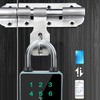 Smart Fingerprint Password Padlock Card APP Key Access Theft Proof
