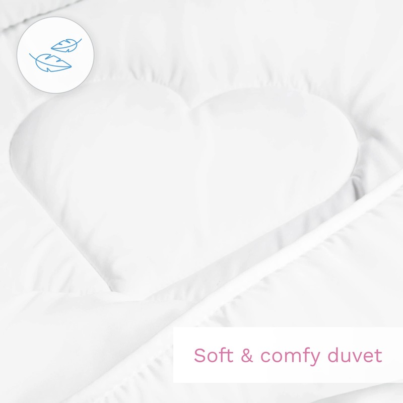 Baby Comfort 4 Piece Duvet Pillow Duvet Cover Pillowcase 80x70