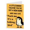 LimaLima New Home Card Congratulations Housewarming Funny Little Birdie Design