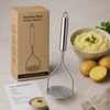 Stainless Steel Potato Masher for Smooth Purees – Ergonomic Hand