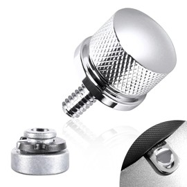 Hutexico Easy Install Aluminium Seat Bolt Screw Mount Knob Cover for Harley Motorcycle Rear Fender Knurled Screw Nut for Dyna Softail Road Glide Street Touring King CVO Electra Iron 883 Bob 1996-2024