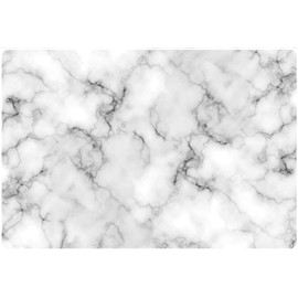 Andreas Silicone White Marble Heat Resistant Non-Slip Trivet – 600°F Safe Casserole Holder & Hot Pad, 100% Cotton, Dishwasher Safe, Protects Surfaces & Styling Tools, Made in USA, TRC-387