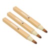 3pcs Gold Retractable Lip Brush Portable Soft Hair Double Ended