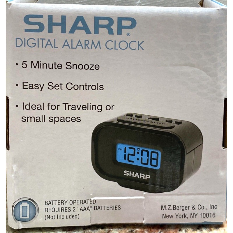 Sharp Compact Alarm Clock - Model: 93621