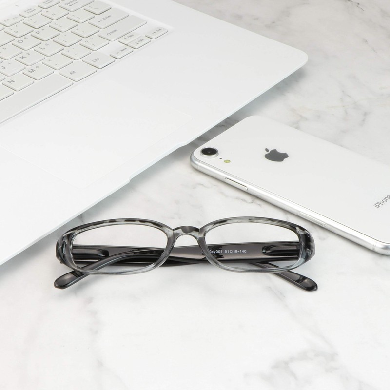 VisionGlobal 1 Pair Reading Glasses with Spring Hinge, Blue Light